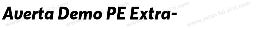 Averta Demo PE Extra字体转换
